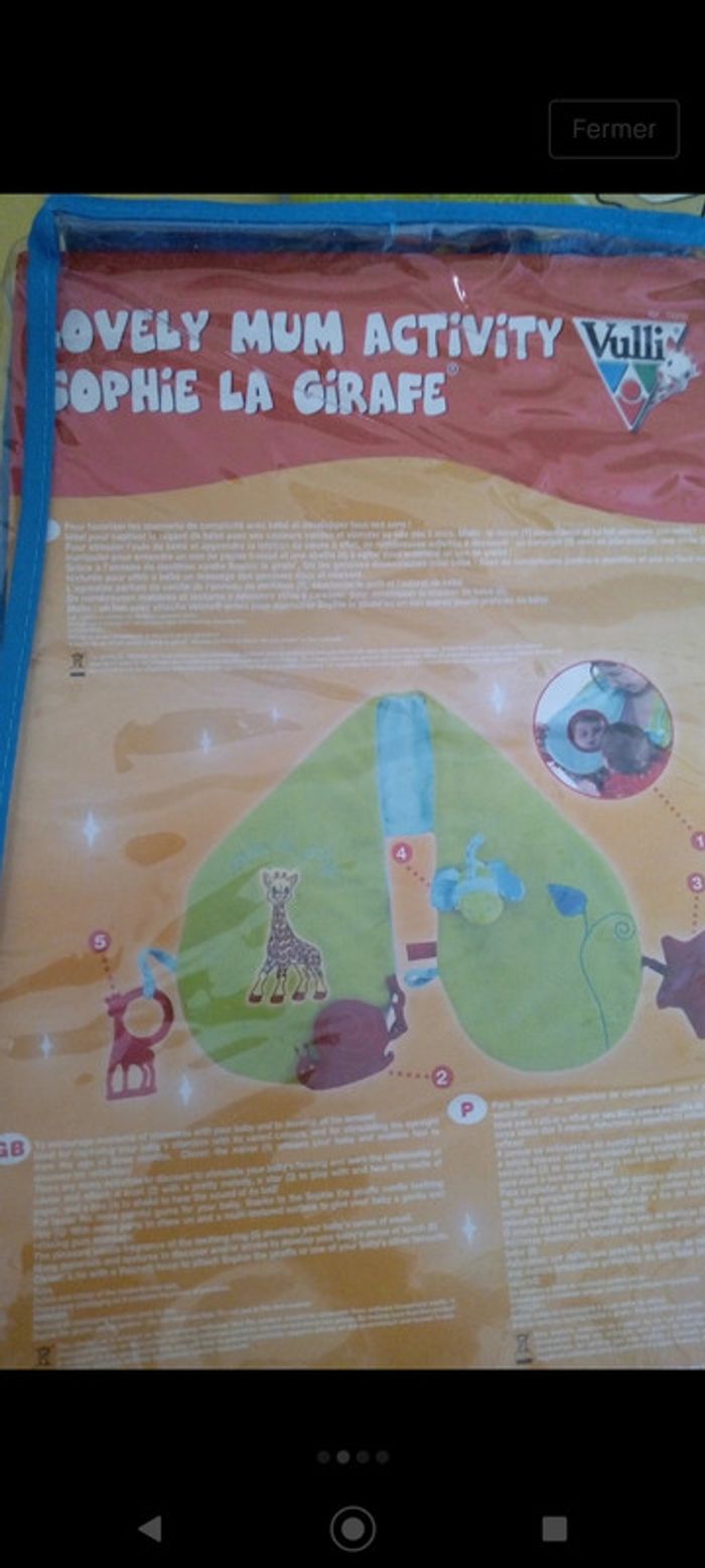 Écharpe d'activité d'éveil Sophie la girafe - photo numéro 4