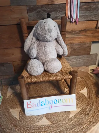 Peluche lapin gris Maison du monde tbe