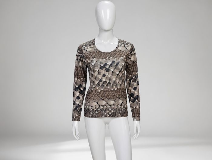 top manches longues imprimé et doré Taille M Max Bergam Neuf