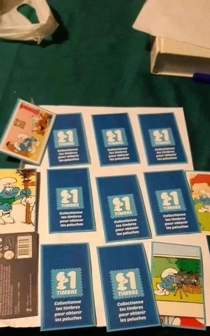 Lot de 13 cartes Schtroumpfs - photo numéro 2