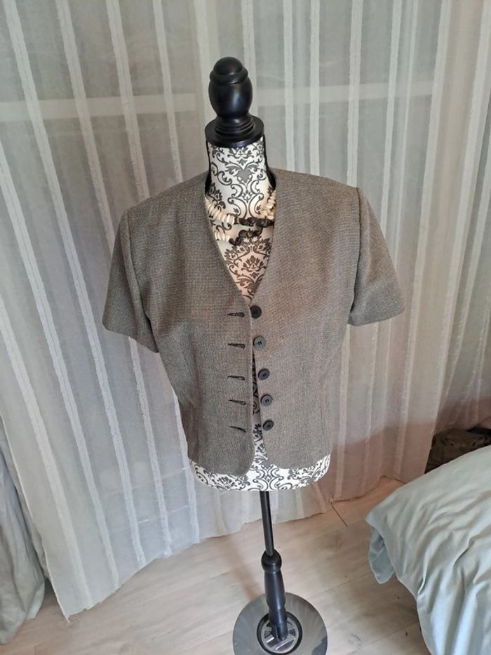 Veste courte grise Caroll T42