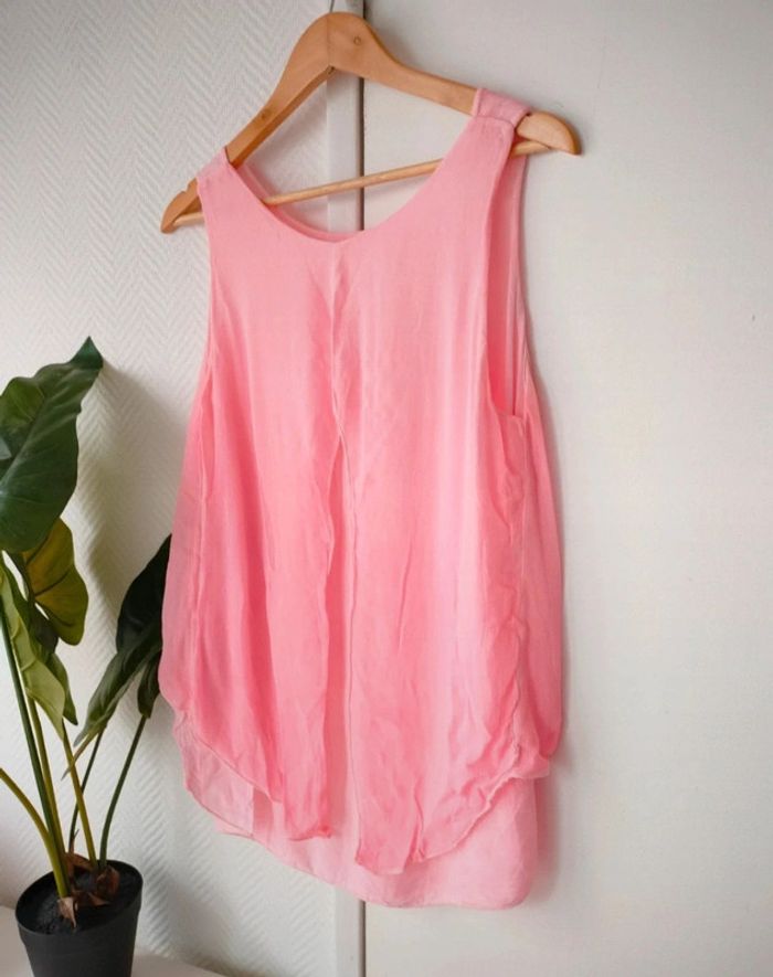 Tunique fluide rose Made In Italy - photo numéro 3