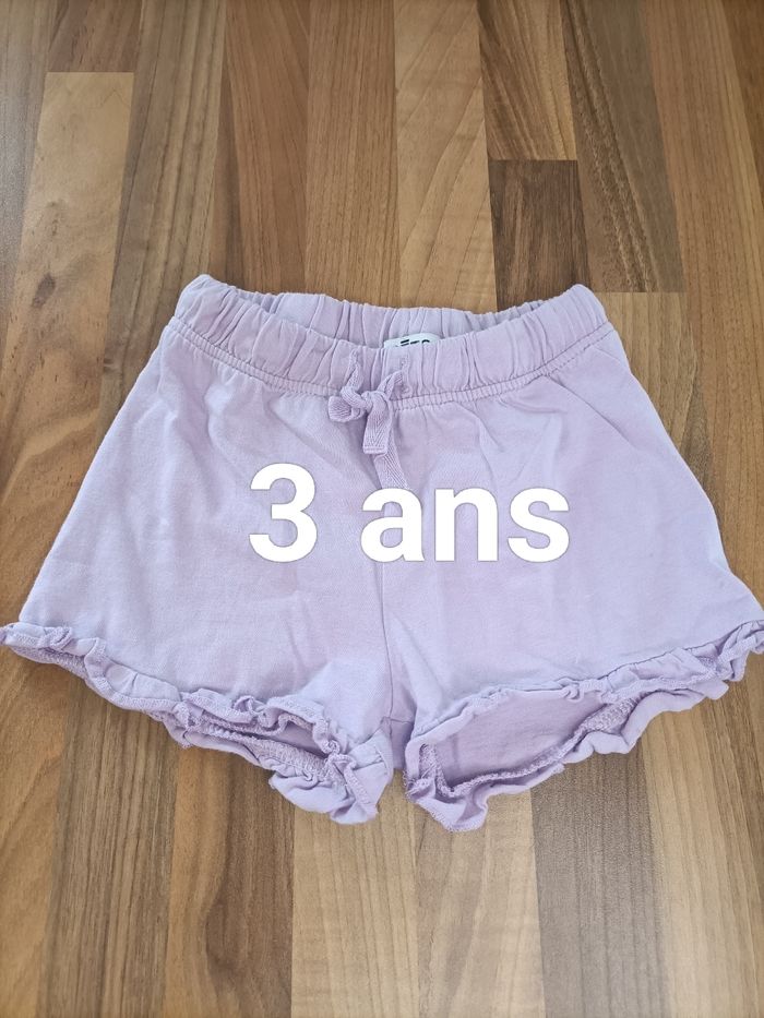 Joli short lila 3 ans Gémo
