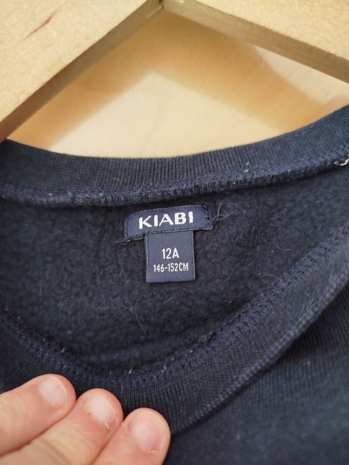 Sweat taille 12 ans bleu marine - photo numéro 3