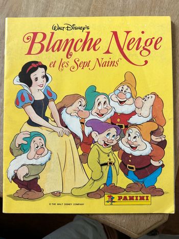 Panini - Album complet stickers autocollants Walt Disney Blanche Neige et les sept 7 nains