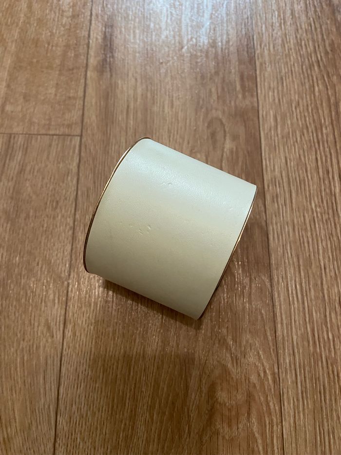 Bracelet fantaisie crème et doré femme