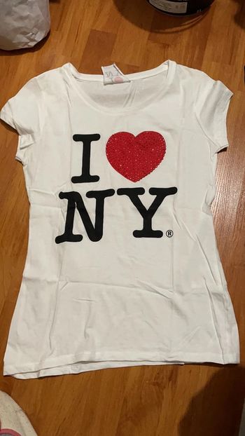 T-shirt blanc NY taille 1