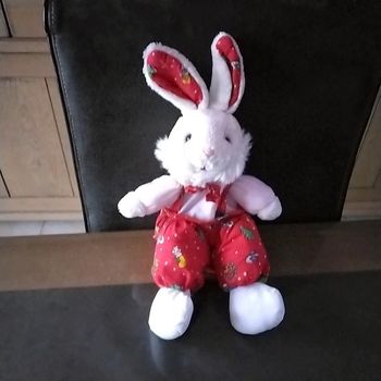 Peluche lapin de Noël sans marque