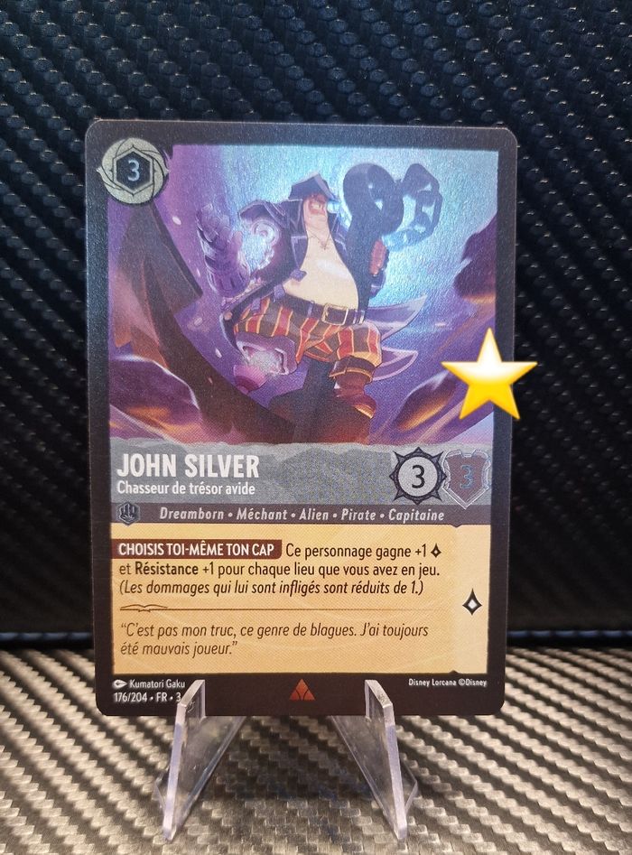 Foil John silver lorcana chapitre 3 176/204