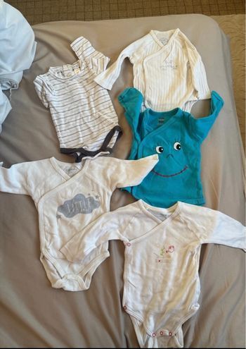 Lot bodies manche long 3 mois