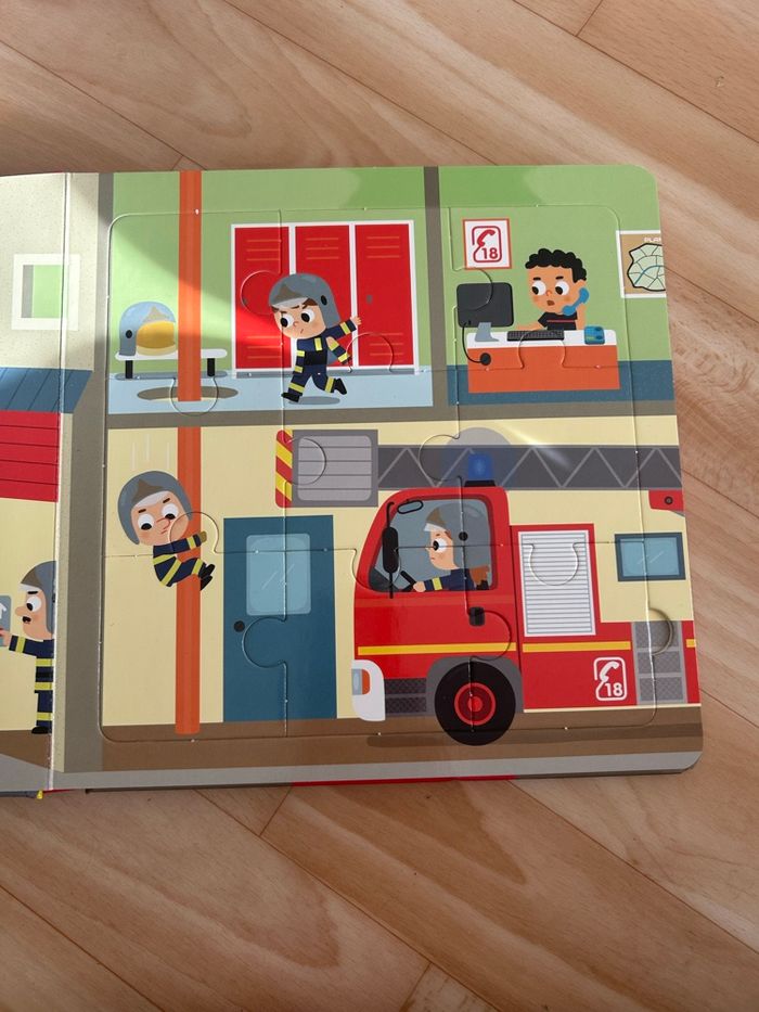 Livre Puzzle Pompier - photo numéro 3