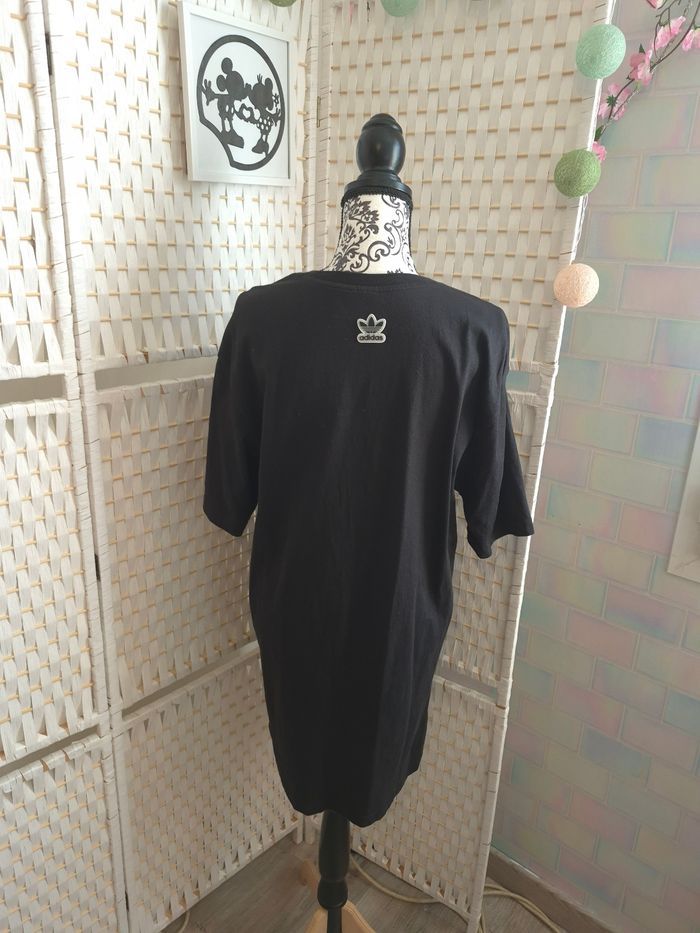 Jolie Robe T-shirt Adidas Originals Graphique Noire T38 femme - photo numéro 2