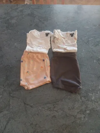 2 pyjamas short 24 mois