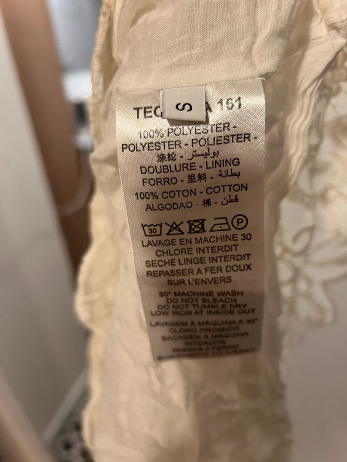 Robe dentelle blanche crème le temps des cerises taille S - photo numéro 5