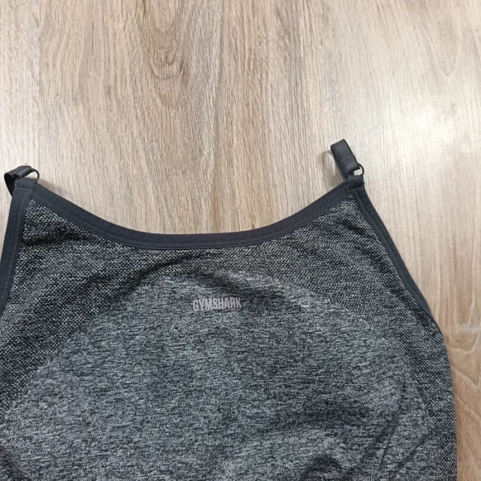 Brassière gymshark femme gris chiné hauts M - photo numéro 2