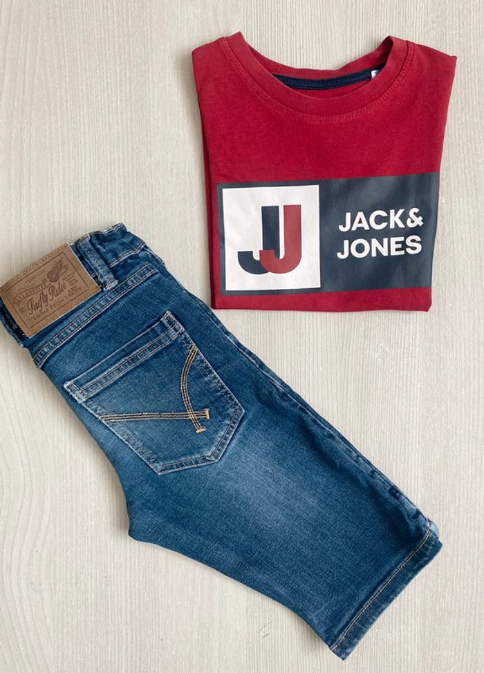 Ensemble d’été / T-shirt manches courtes / Short jean / Taille 8 ans - photo numéro 9