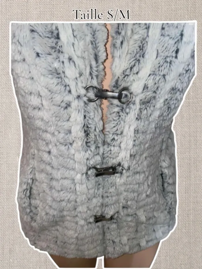 Magnifique veste sans manches - toutes douce - Taille S/M - Fred Sabatier - photo numéro 3