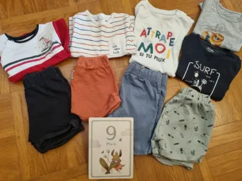 Lot 4 ensembles été 9 mois