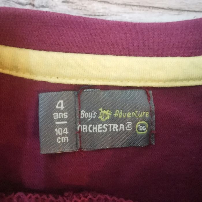 T shirt manche longue violet orchestra 4ans - photo numéro 4