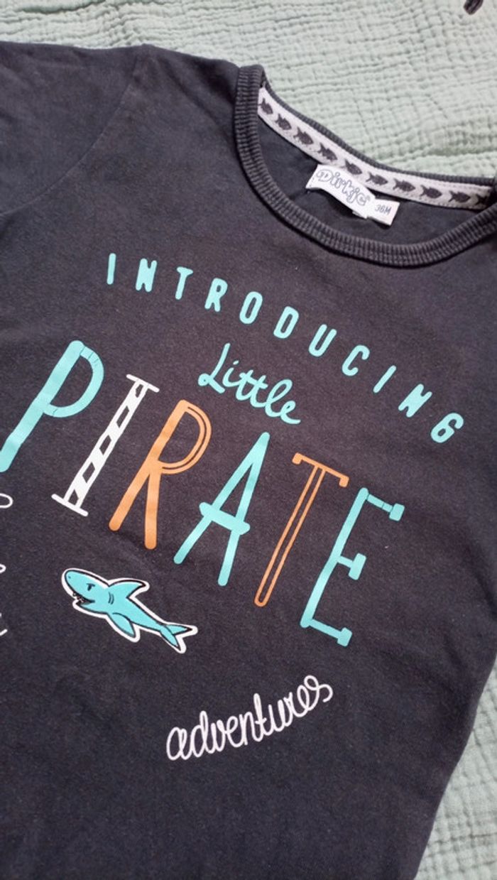 T-shirt garçon 36 mois pirate - photo numéro 2