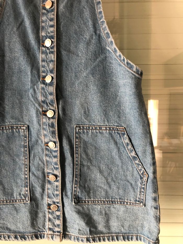 Robe en jean taille 38 coupe droite - photo numéro 4