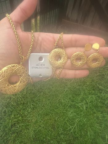 Ensemble bijoux en acier inoxydable 