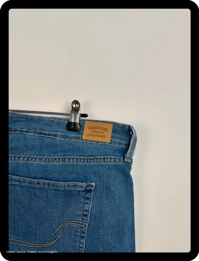 Jean Levi's Signature Femme Mid Rise Skinny Bleu | 22M FR52 | Très Bon État | BP90 - photo numéro 4