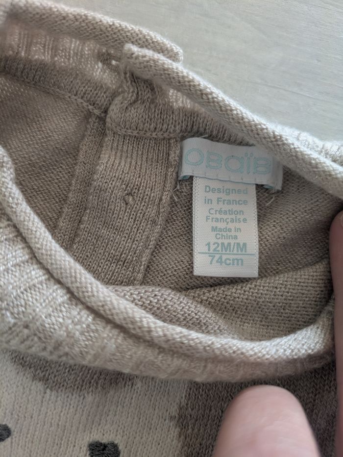 Ensemble Obaïbi fille - 12 mois - Parfait état - photo numéro 7