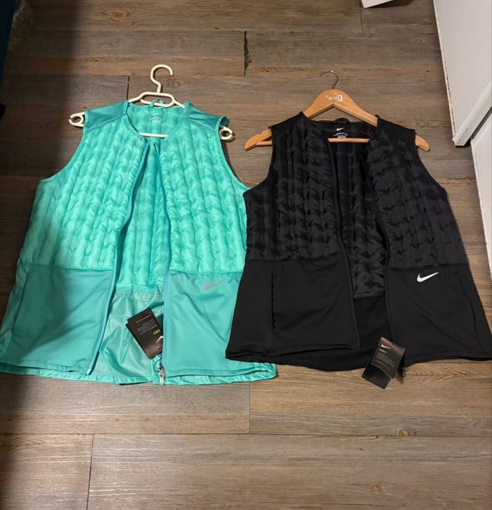 Lot de 2 veste sans manche Nike noir et vert