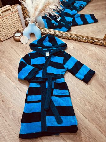 Taille 2-4 ans robe de chambre polaire garçon H&M bleue 💙