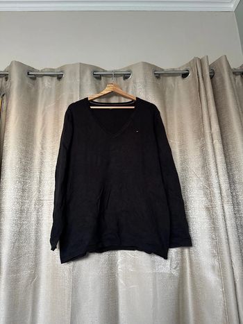 Pull col V Tommy Hilfiger homme – noir – Taille XXL – Très bon état