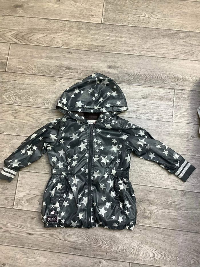 Veste coupe vent Chipie 2 ans Gris / étoiles blanches - photo numéro 3