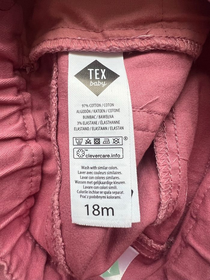Look tee-shirts et pantalon roses taille 18 mois Tex - photo numéro 9
