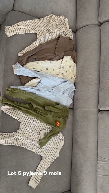 Lot 6 pyjamas (9 mois)