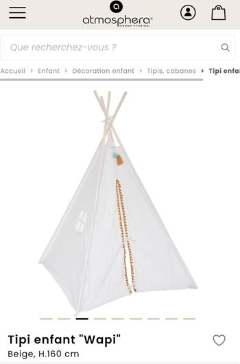 Tipi en tissu Atmosphera TBE