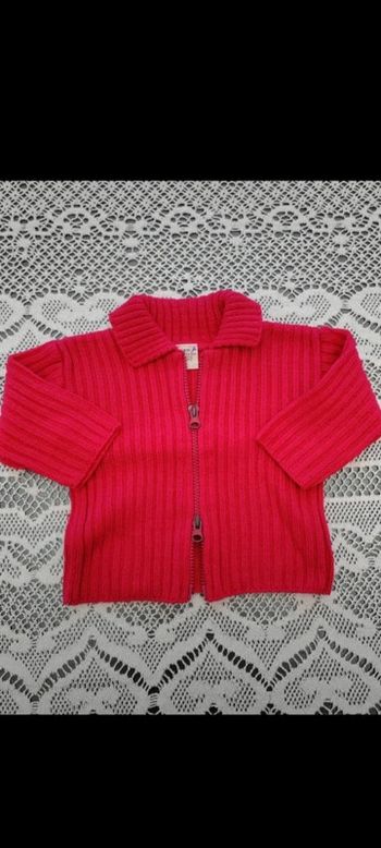 🩷Gilet rose 6 mois