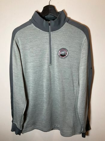 Sweat long léger 1/4zip pour homme Nike Golf gris chiné taille S 196