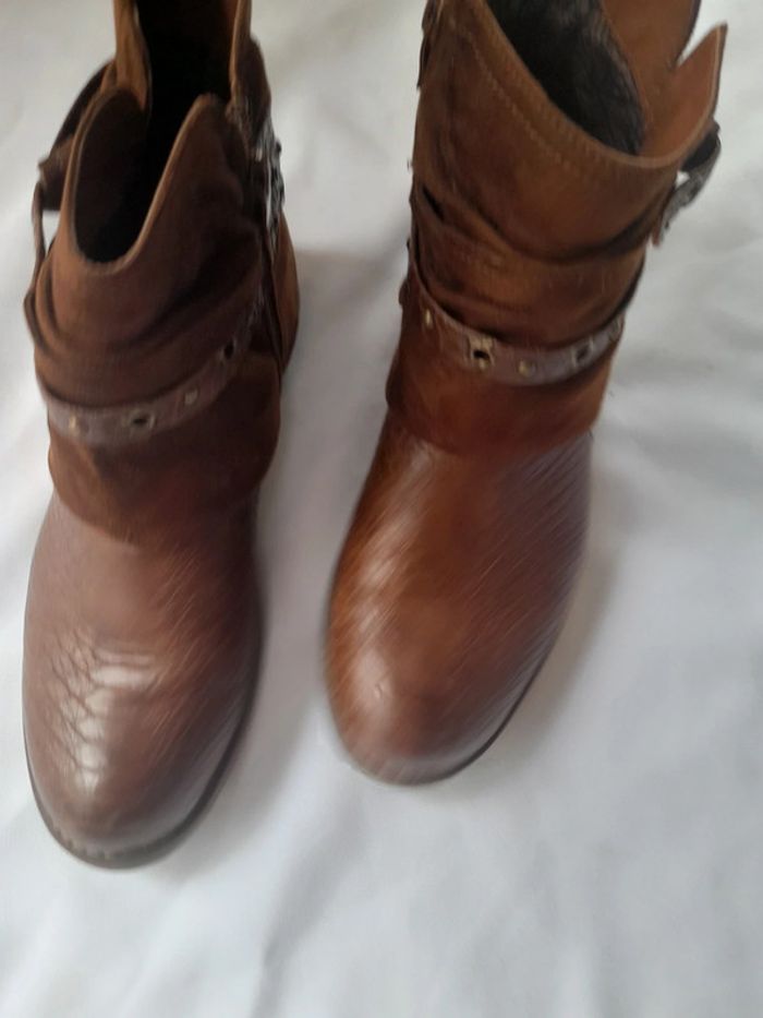 Boots 👢 marron taille 40 - photo numéro 4