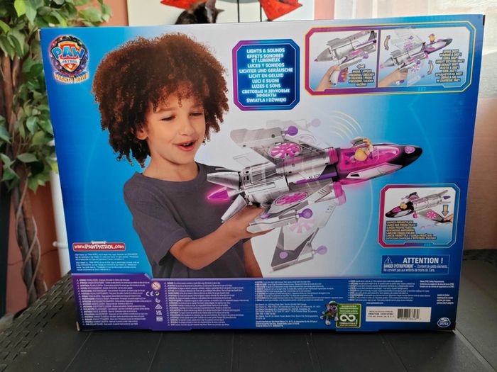 Grand Avion Jet - La Pat Patrouille, Skye/Stella - Paw patrol ( 40cm ) - photo numéro 7