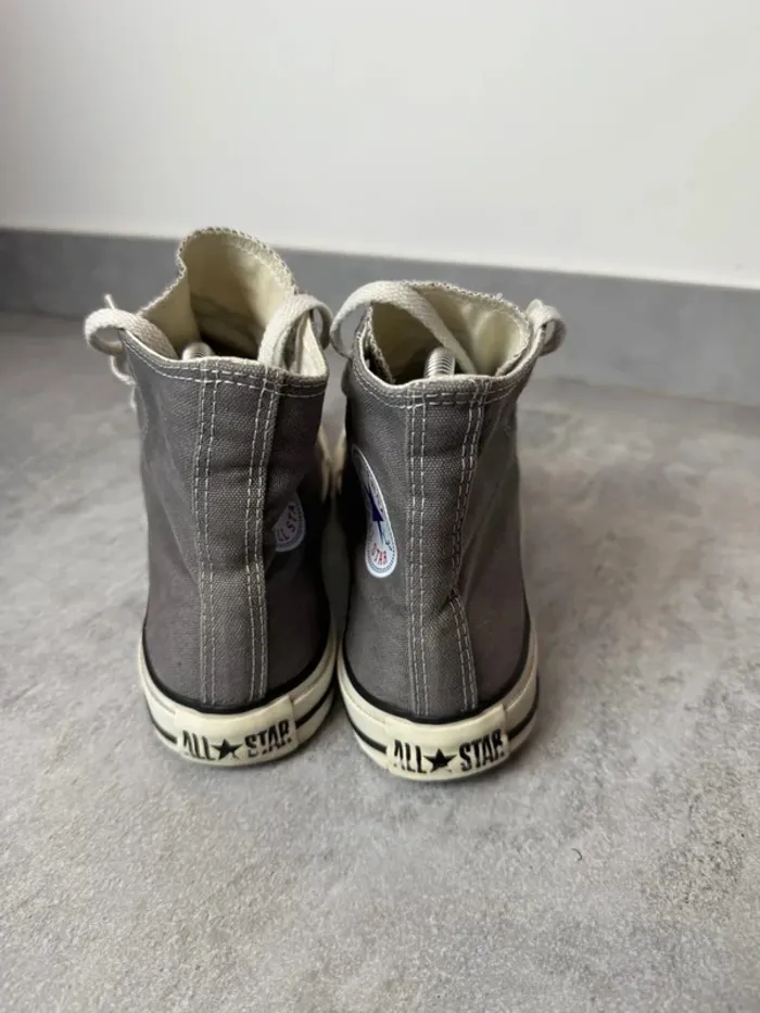 Baskets Converse All Star hautes grises taille 38 très bon état - photo numéro 4