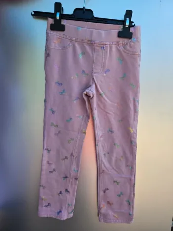 Legging rose licorne pailletée 7/8 ans