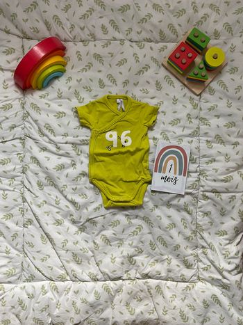 body manches courtes vert ouverture devant 1 mois orchestra