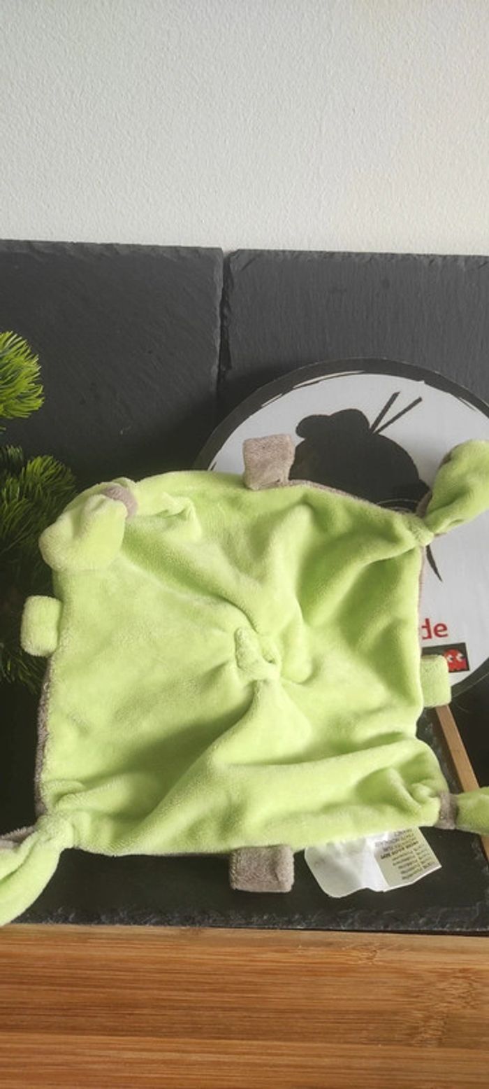 Trois kilos sept Raconte moi une histoire doudou hibou vert marron bleu Coeur - photo numéro 2