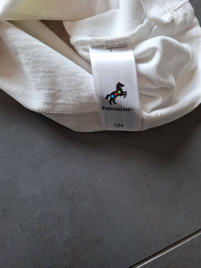 Tee-shirt manches courtes Palomino décor lapin poire 9 ans - photo numéro 4