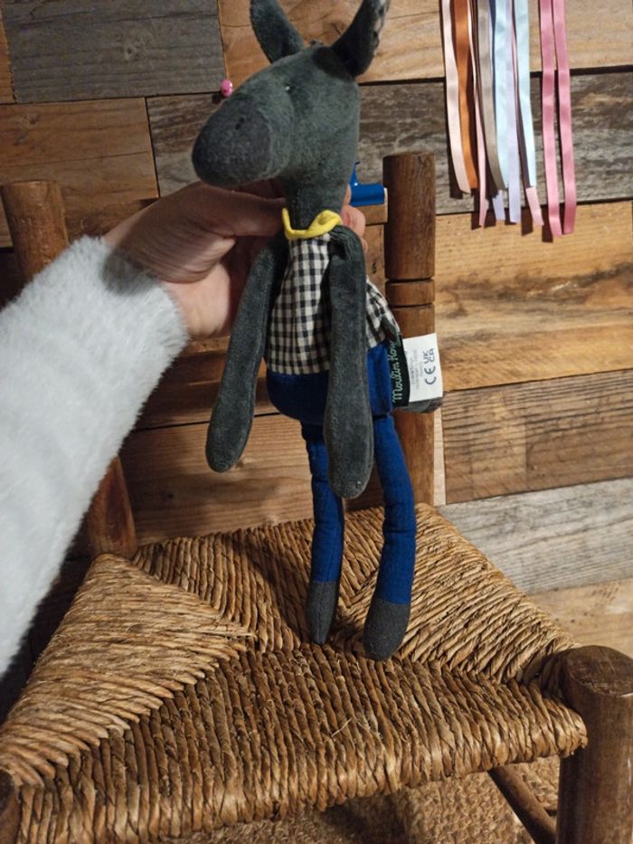 Doudou hochet âne Moulin roty pomme des bois tbe - photo numéro 7