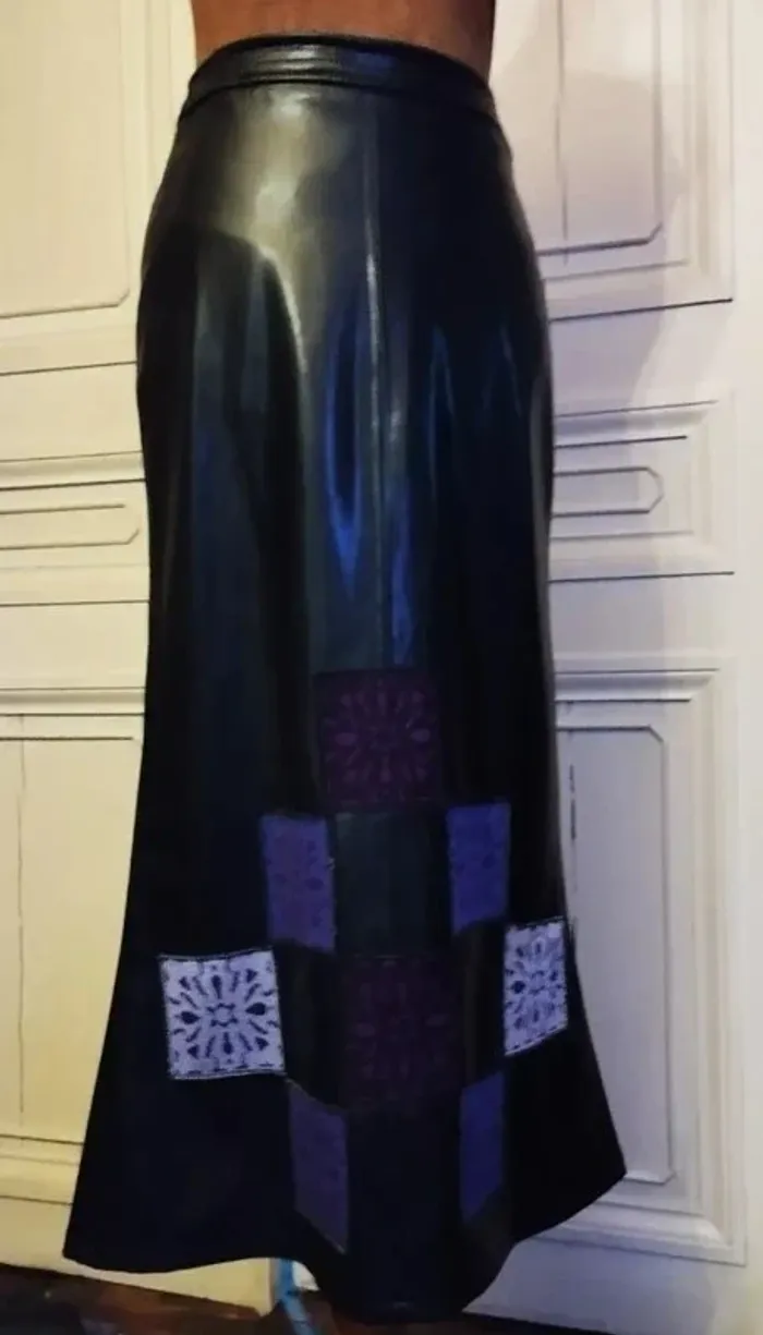 In Love Carling Jupe Longue Souple Effet Cuir T XS/S