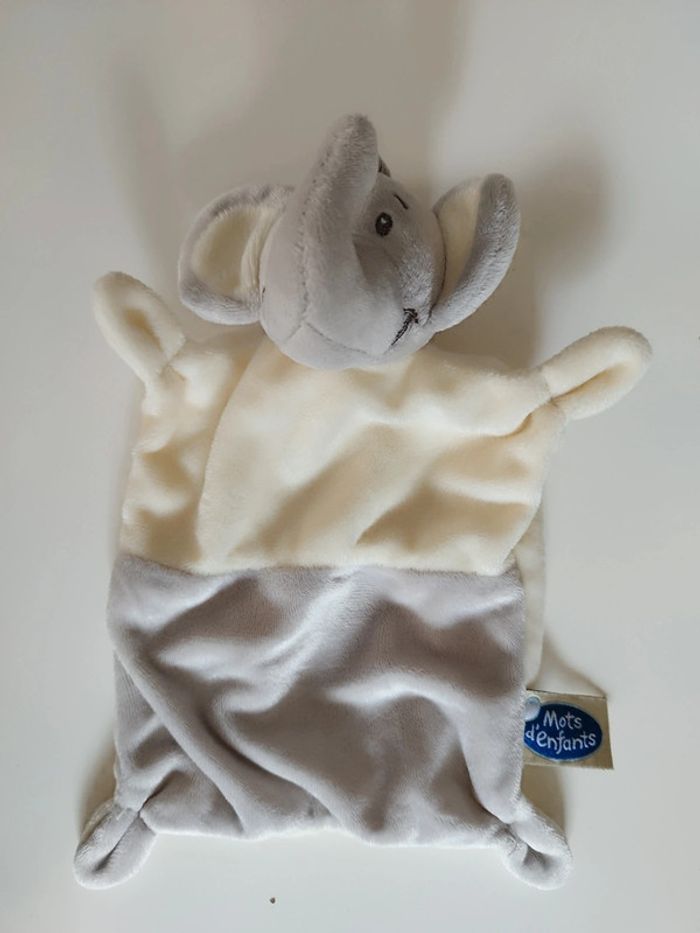 Doudou Éléphant Mots d'enfants - photo numéro 2