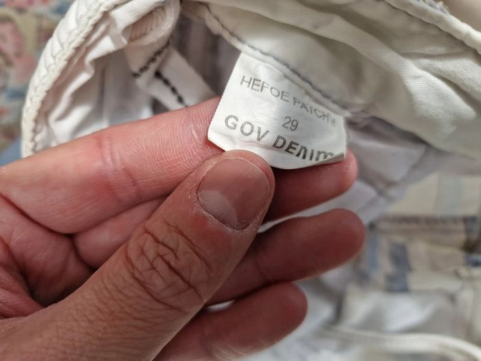 Short Bermuda Blanc A Rayures Bleues - photo numéro 5