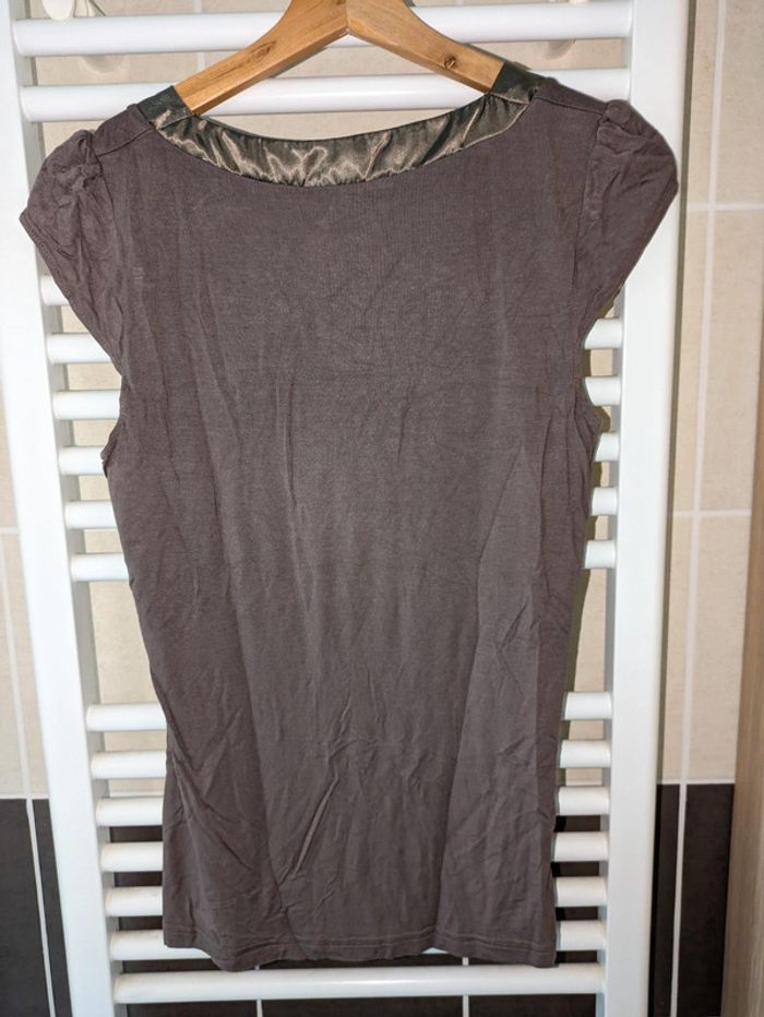 Tee shirt taupe 3 suisses T38-40 - photo numéro 3