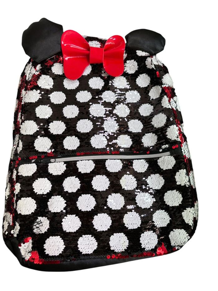 Sac à dos Disney Minnie à sequin 44 x 34 cm Cerdá neuf - photo numéro 3
